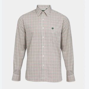 Alan Paine Shirt Mens Aylesbury Check Multicolor Plaid Cotton‎ Button Up 15/16